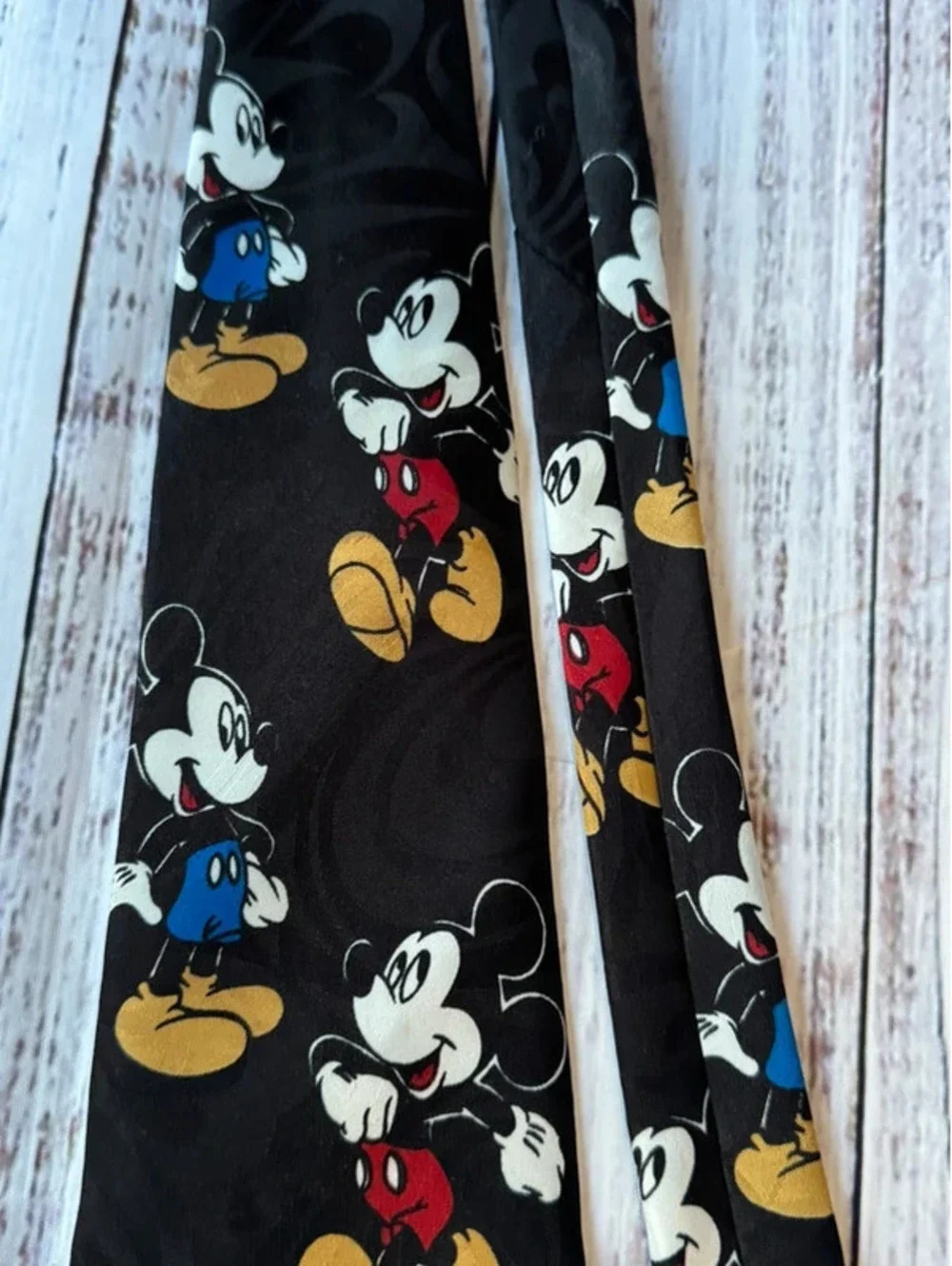 Mickey Unlimited Mens Necktie Tie  Mickey Mouse Black 57